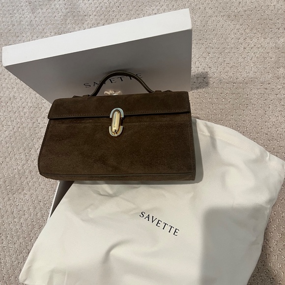 Savette Symmetry Pochette Suede Mink - Picture 3 of 3